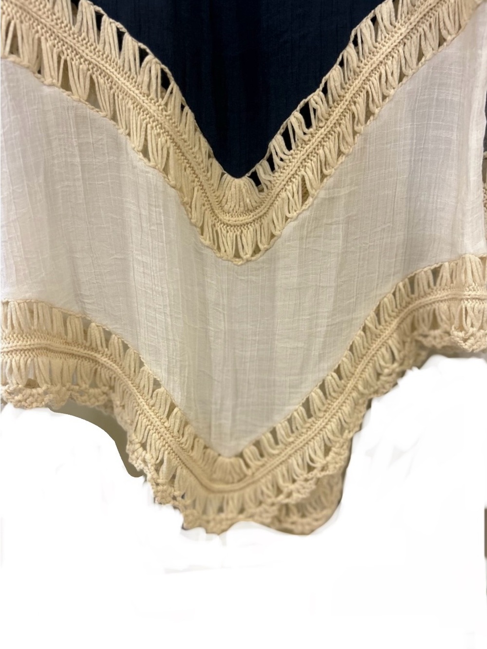 Goodnight Macaroon Rachel Colorblock Crochet Tunic Top - Picture 7 of 11